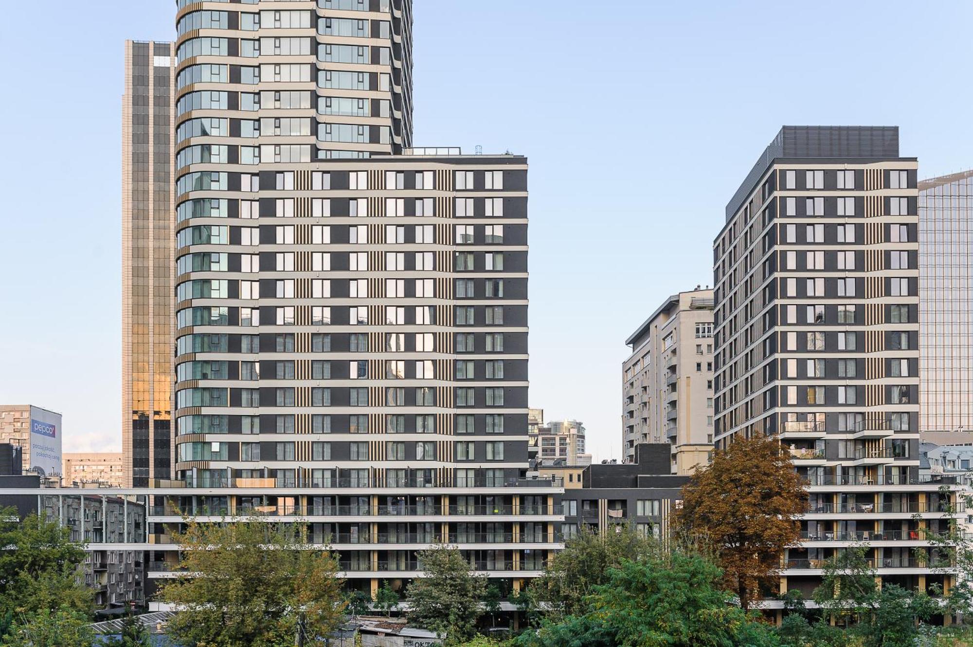 Luxury Apartments In Platinum Tower Warschau Exterior foto