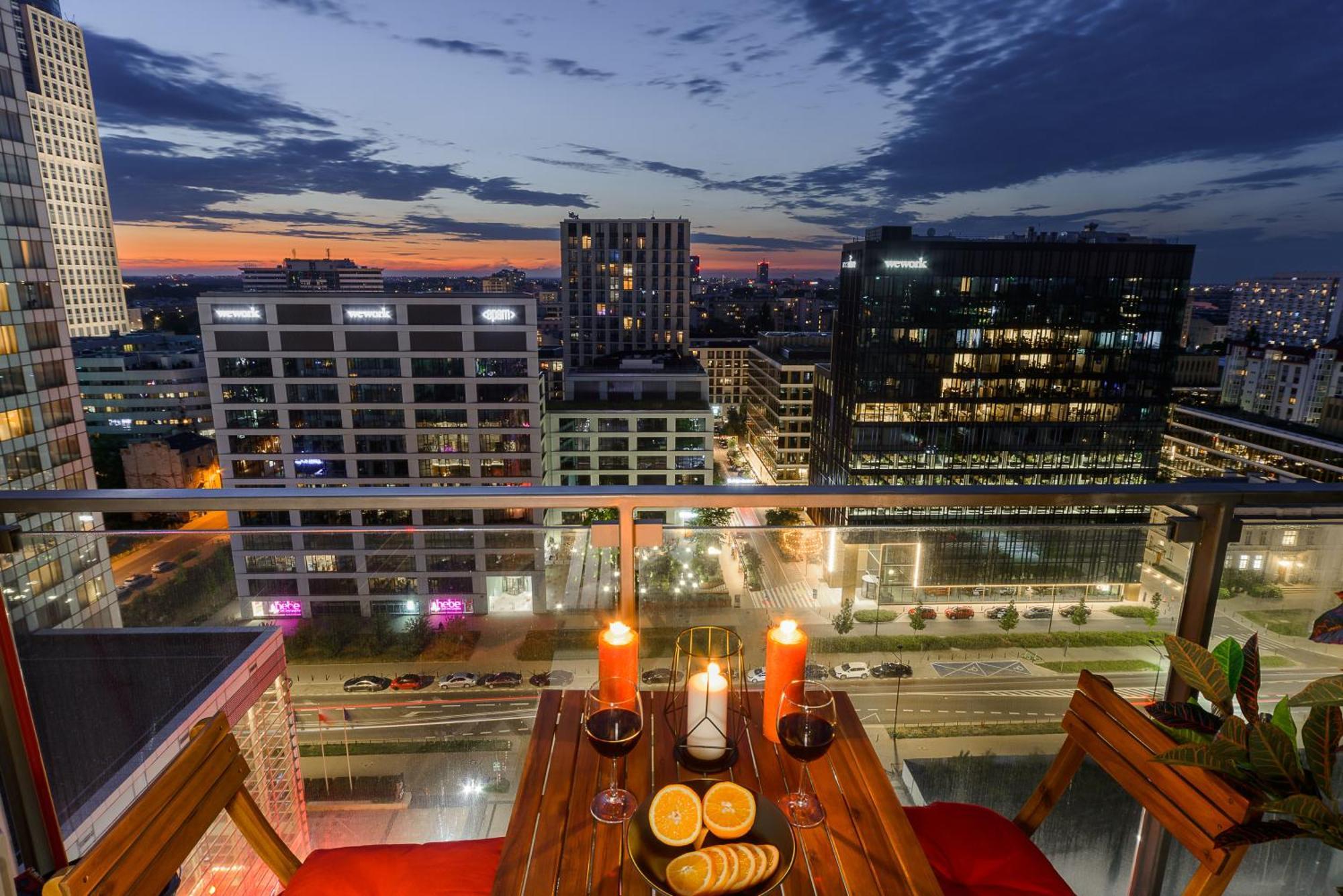 Luxury Apartments In Platinum Tower Warschau Exterior foto