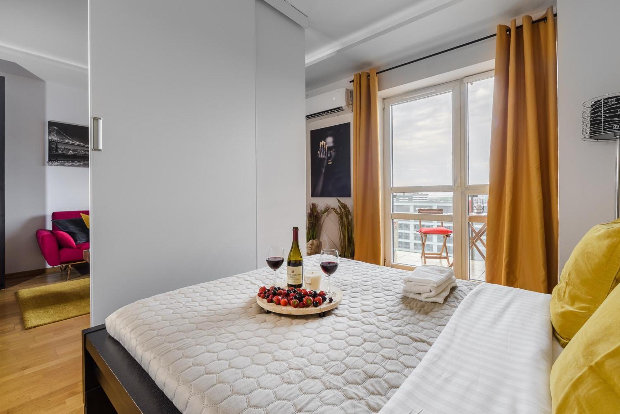 Luxury Apartments In Platinum Tower Warschau Exterior foto